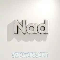nad in White Logo Warm style - 3D name wallpaper