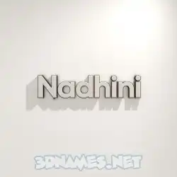 nadhini in White Logo Warm style - 3D name wallpaper