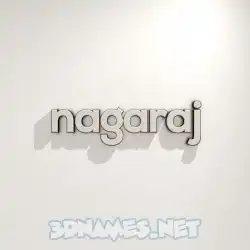 nagaraj in White Logo Warm style - 3D name wallpaper