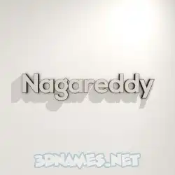 nagareddy in White Logo Warm style - 3D name wallpaper