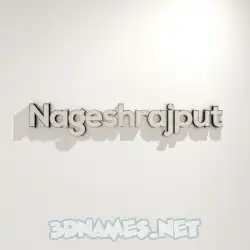 nageshrajput in White Logo Warm style - 3D name wallpaper