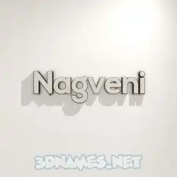 nagveni in White Logo Warm style - 3D name wallpaper