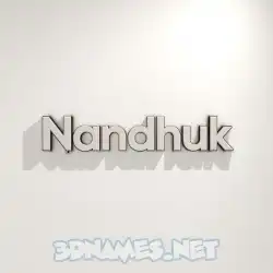 nandhuk in White Logo Warm style - 3D name wallpaper