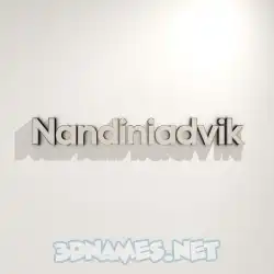 nandiniadvik in White Logo Warm style - 3D name wallpaper