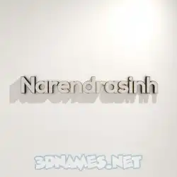narendrasinh in White Logo Warm style - 3D name wallpaper