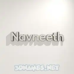 navneeth in White Logo Warm style - 3D name wallpaper