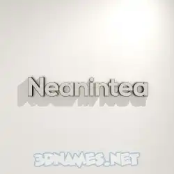 neanintea in White Logo Warm style - 3D name wallpaper