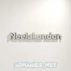neelakandan in White Logo Warm style - 3D name wallpaper