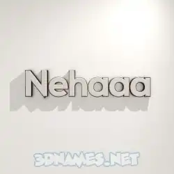 nehaaa in White Logo Warm style - 3D name wallpaper