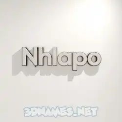 nhlapo in White Logo Warm style - 3D name wallpaper