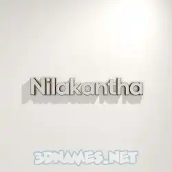 nilakantha in White Logo Warm style - 3D name wallpaper