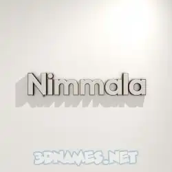 nimmala in White Logo Warm style - 3D name wallpaper