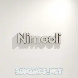 nimooli in White Logo Warm style - 3D name wallpaper