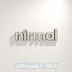 nirmal in White Logo Warm style - 3D name wallpaper