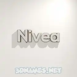 nivea in White Logo Warm style - 3D name wallpaper