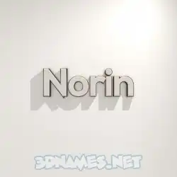 norin in White Logo Warm style - 3D name wallpaper
