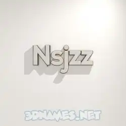 nsjzz in White Logo Warm style - 3D name wallpaper