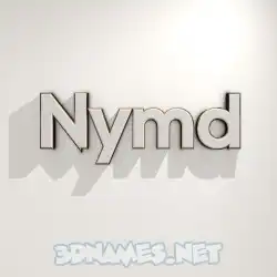nymd in White Logo Warm style - 3D name wallpaper
