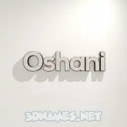 oshani in White Logo Warm style - 3D name wallpaper