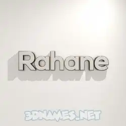 rahane in White Logo Warm style - 3D name wallpaper