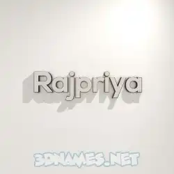 rajpriya in White Logo Warm style - 3D name wallpaper