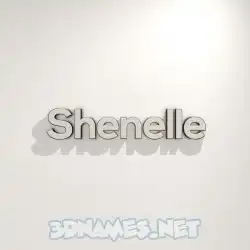 shenelle in White Logo Warm style - 3D name wallpaper