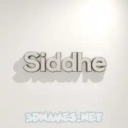 siddhe in White Logo Warm style - 3D name wallpaper