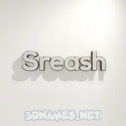 sreash in White Logo Warm style - 3D name wallpaper