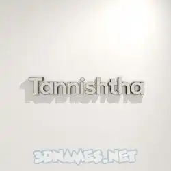 tannishtha in White Logo Warm style - 3D name wallpaper