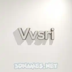 vvsri in White Logo Warm style - 3D name wallpaper