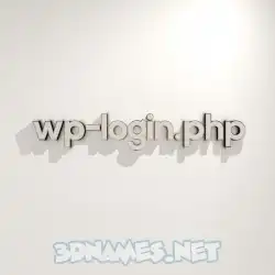 wp-login.php in White Logo Warm style - 3D name wallpaper
