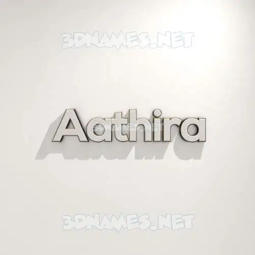 aathira in White Logo Warm style - 3D name wallpaper