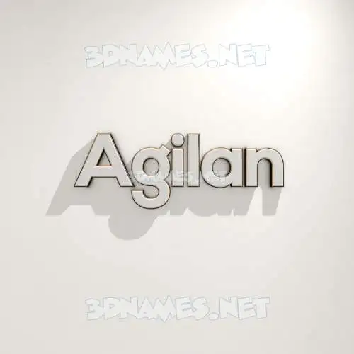 agilan in White Logo Warm style - 3D name wallpaper