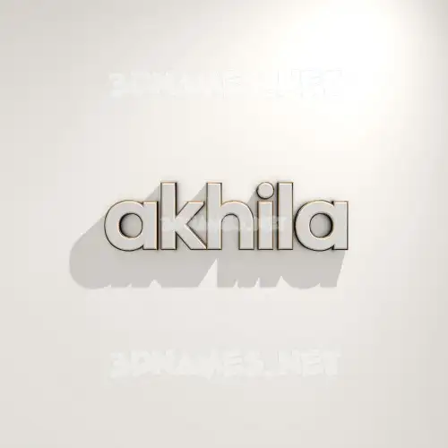 akhila in White Logo Warm style - 3D name wallpaper akhila in White Logo Warm style - 3D name wallpaper