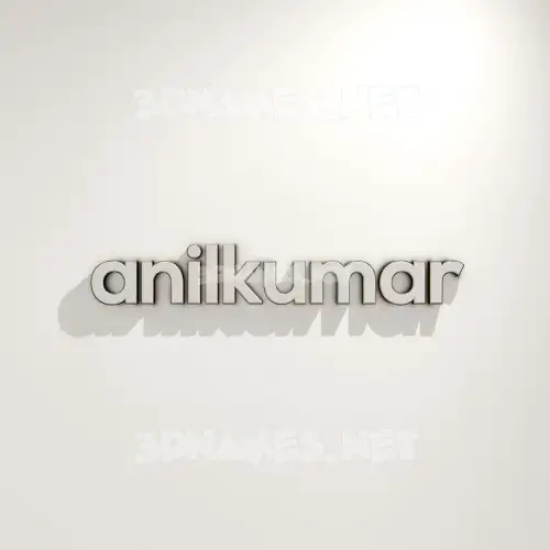 anilkumar in White Logo Warm style - 3D name wallpaper