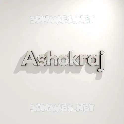 ashokraj in White Logo Warm style - 3D name wallpaper
