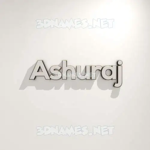 ashuraj in White Logo Warm style - 3D name wallpaper