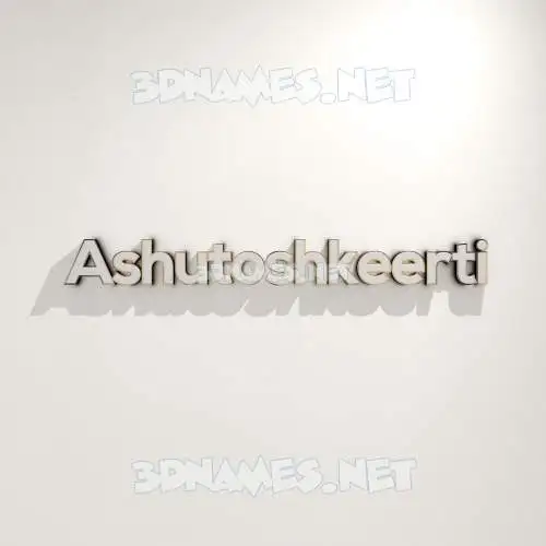 ashutoshkeerti in White Logo Warm style - 3D name wallpaper