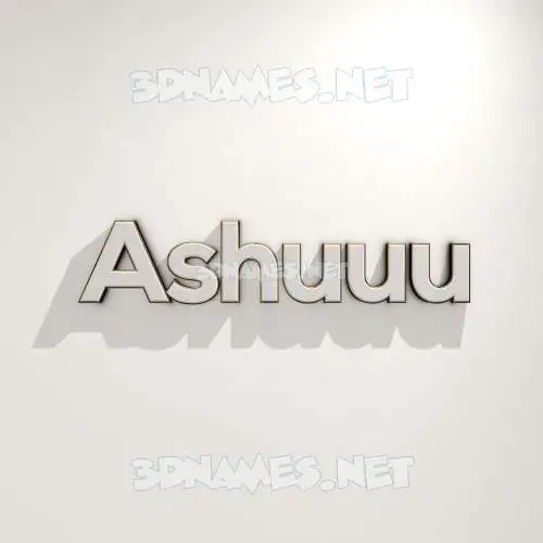 ashuuu in White Logo Warm style - 3D name wallpaper
