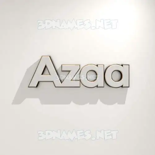 azaa in White Logo Warm style - 3D name wallpaper azaa in White Logo Warm style - 3D name wallpaper