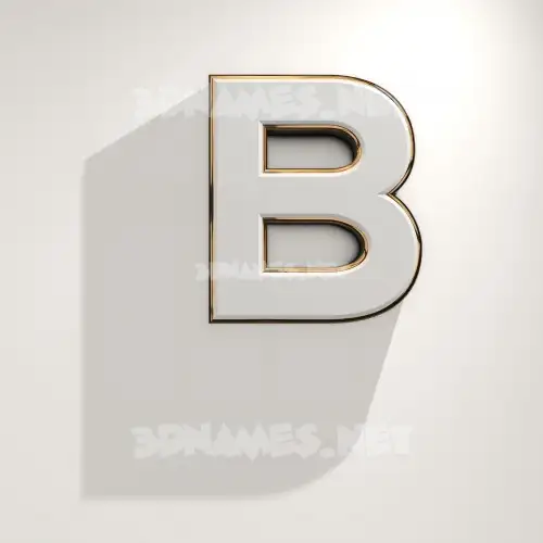 b in White Logo Warm style - 3D name wallpaper b in White Logo Warm style - 3D name wallpaper