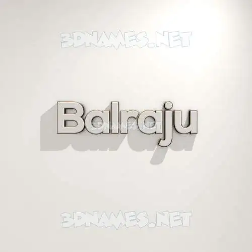 balraju in White Logo Warm style - 3D name wallpaper