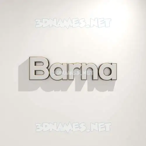 barna in White Logo Warm style - 3D name wallpaper barna in White Logo Warm style - 3D name wallpaper
