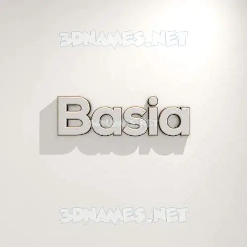 basia in White Logo Warm style - 3D name wallpaper basia in White Logo Warm style - 3D name wallpaper