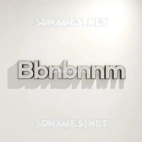 bbnbnnm in White Logo Warm style - 3D name wallpaper