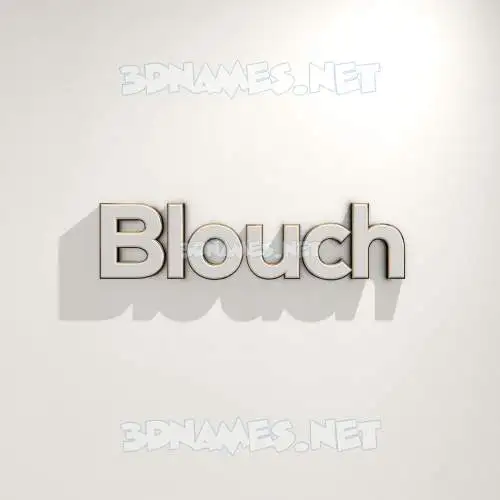blouch in White Logo Warm style - 3D name wallpaper blouch in White Logo Warm style - 3D name wallpaper