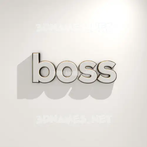 boss in White Logo Warm style - 3D name wallpaper boss in White Logo Warm style - 3D name wallpaper