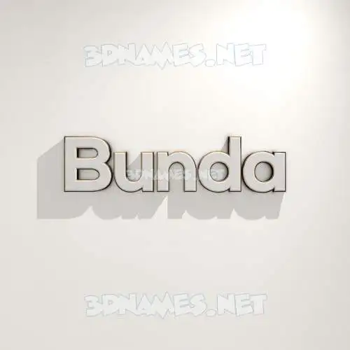 bunda in White Logo Warm style - 3D name wallpaper bunda in White Logo Warm style - 3D name wallpaper