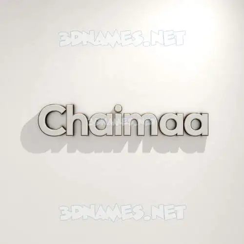 chaimaa in White Logo Warm style - 3D name wallpaper chaimaa in White Logo Warm style - 3D name wallpaper