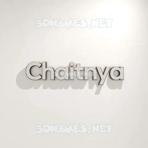 chaitnya in White Logo Warm style - 3D name wallpaper